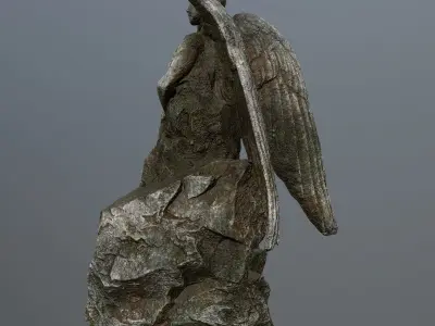 woman statue 2 Low-poly 3D model order
