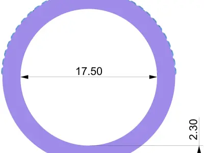 Fashion Messika RING 3dm and STL formats 3D print model 3D print model