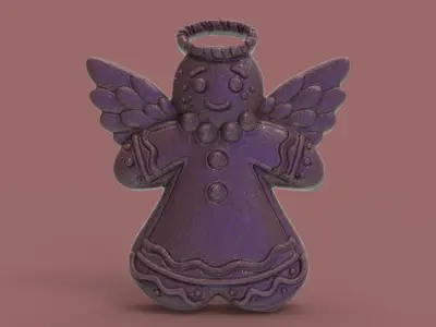 christmastree angle decor 3D print model
