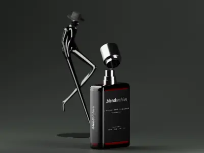 Luxury Perfume Bottle 3D Model Low-poly 3D model