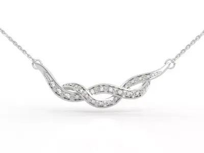 Infinity Diamond Necklace 3D print model