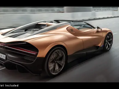 Urban Roadway Low-poly 3D model