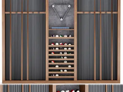 Billiard Low-poly 3D model