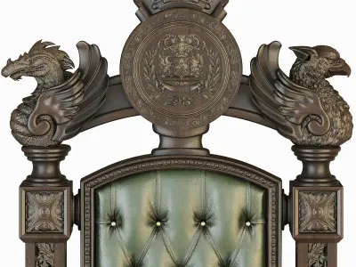 Gothic Throne 3D model