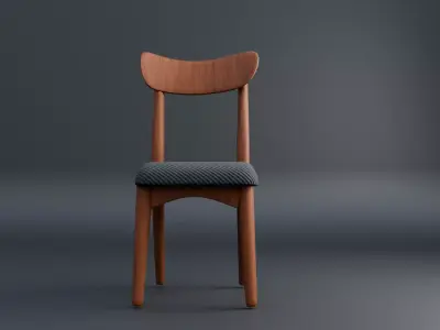 Wooden Chair Free low-poly 3D model