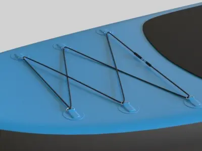 Paddleboard stand up paddle board 3D model