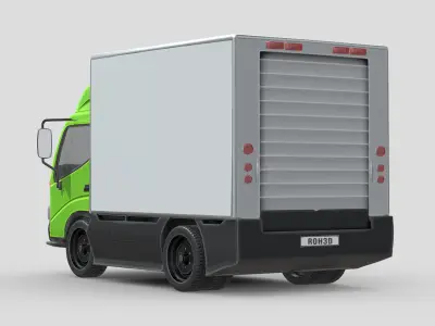 Hino 300 Truck Low-poly 3D model