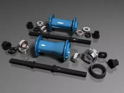 bmx cassette hub 3D model