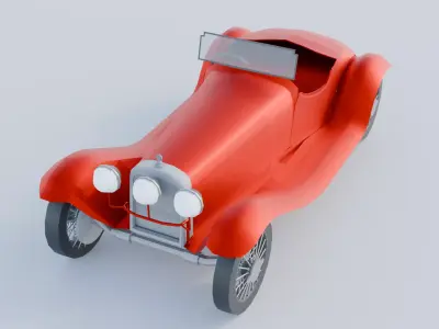 1932 Alfa Romeo 6C 1750 Free 3D model