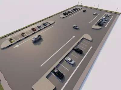 Parking-Parking Lot 3D model
