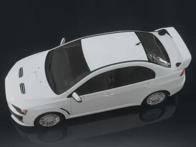 Mitsubishi Motors car Low-poly 3D model