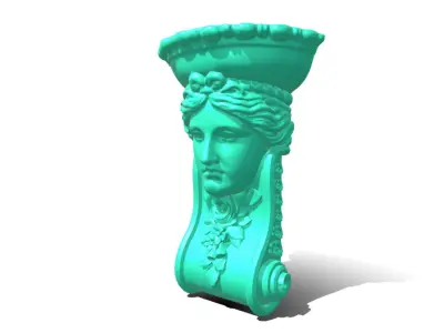 wall flower vase  3D model