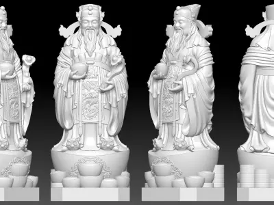 god of Wealth  3D print model