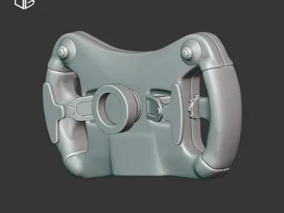 STEERING WHEEL BRABHAM BT62 3D print model