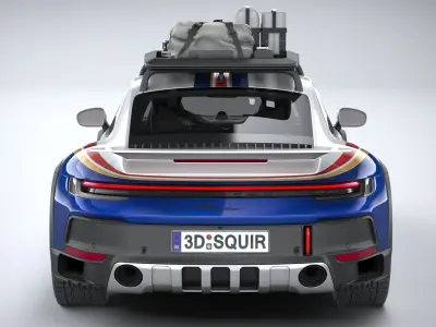 Porsche 911 Dakar 2023 3D model