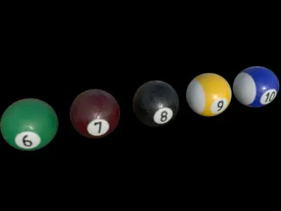 Bar Games Pack Low-poly 3D model