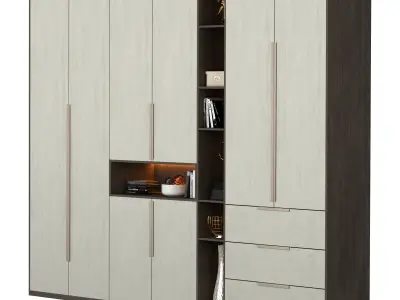 Wardrobe Furniture 014 3D model