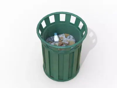 Trash Low-poly 3D model