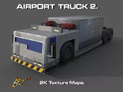 AIRPORT TRUCK 2 Low-poly 3D model