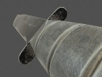 Combat Knife Game-Ready Model Low-poly 3D model