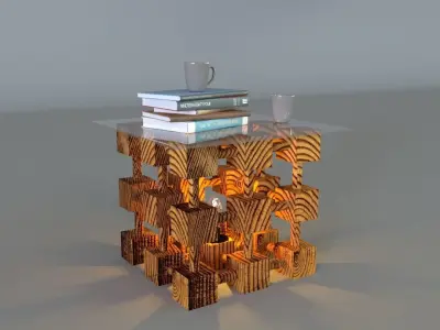 Decorative Coffee Table 3D model purchase