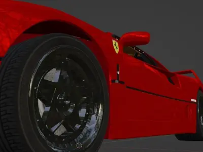 Ferrari F40 3D print model