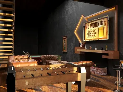 Mans cave 3D model