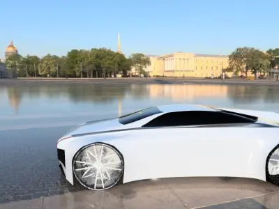Aegon futuristic car 3D model