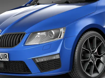 Skoda Octavia RS sedan 2014 3D model