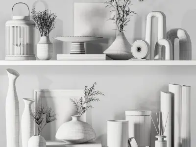 Decorative set024 3D model