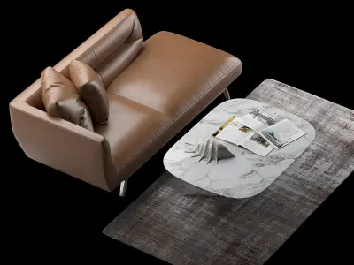 Natuzzi Positano sofa 3D model