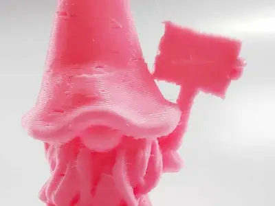 Gnome Wooden Sign 3D print model