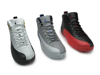 Air Jordan 12 Retro NIKE 3D model