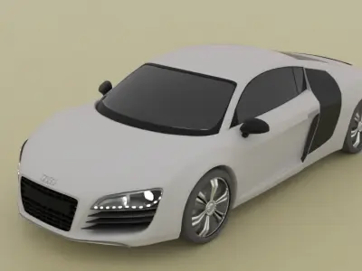 car Audi R8 Low-poly 3D model