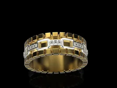 Wedding ring model 312 3D print model