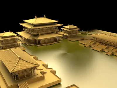 Chinese ancient  3D model