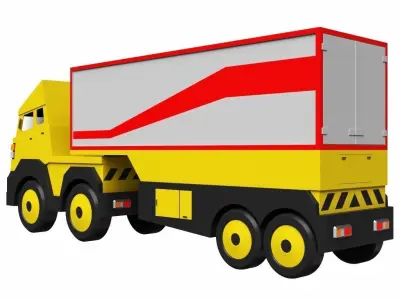 Toy Trailer 3D model