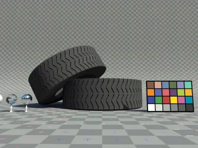 Tire - Games Ready - No Textures Low-poly 3D model
