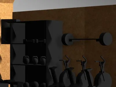 Crossfit room model for diy Free 3D print model