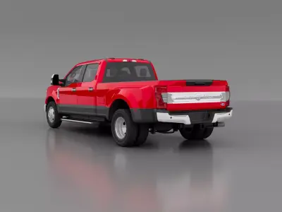 2021 Ford F-350 Low-poly 3D model