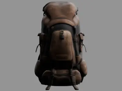 Stylized Backpack BP13 Low-poly 3D model