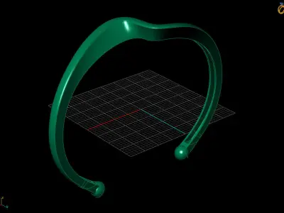 Screw bracelet 3D print model