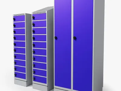 METAL WARDROBE - BLIKA 3D model