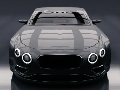 Generic Sports GT 2 Door Coupe Low-poly 3D model