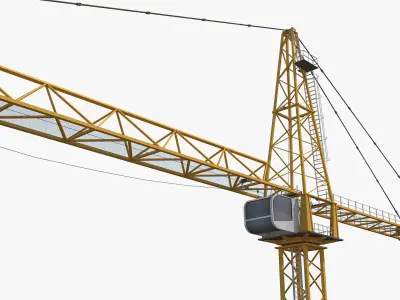 Cranes Pack Low-poly 3D model