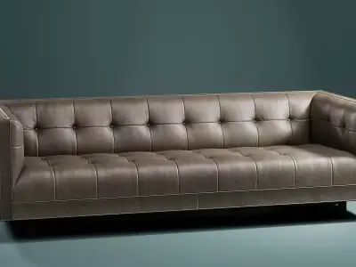 Sofa Madison Leather Low-poly 3D model