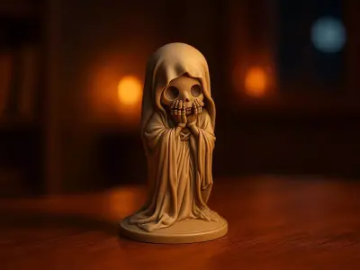 Skeleton ghost Halloween  3D print model