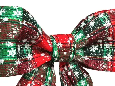Christmas Bow Ribbon 29 Low-poly 3D model