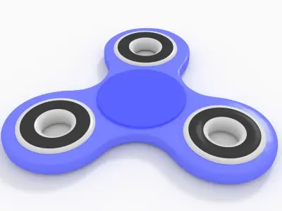 Fidget Spinner with 7 Textures 3D model