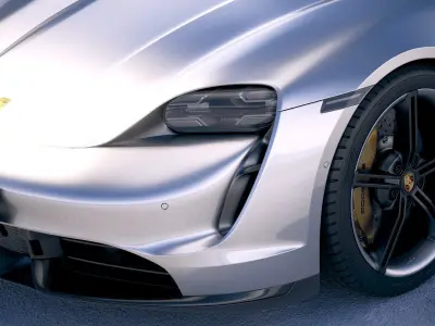 Porsche Taycan 2020 VRAY 3D model